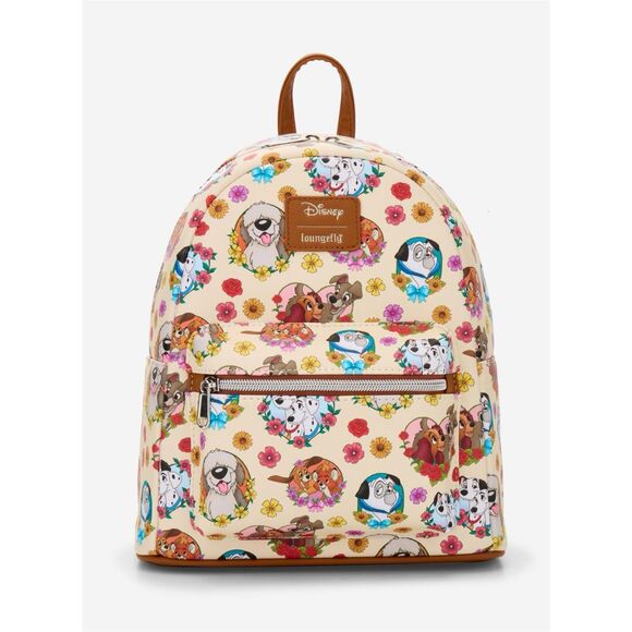 Loungefly Disney Dogs Frame Floral Mini Backpack main image 5